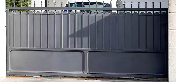 Metal Driveway Gate Installation Red Deer