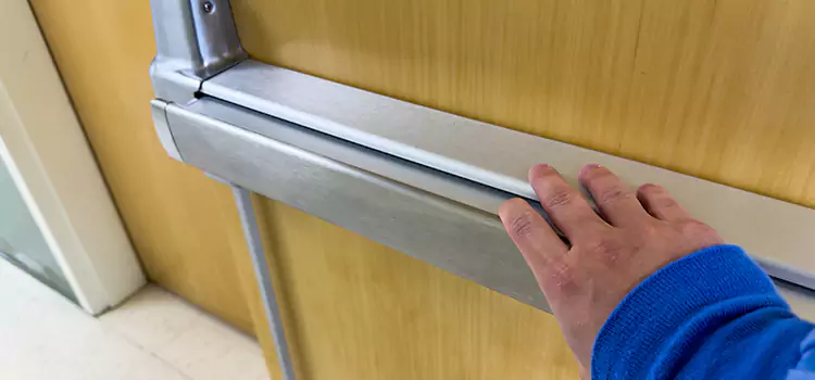 Installing a Push Bar on a Door Red Deer